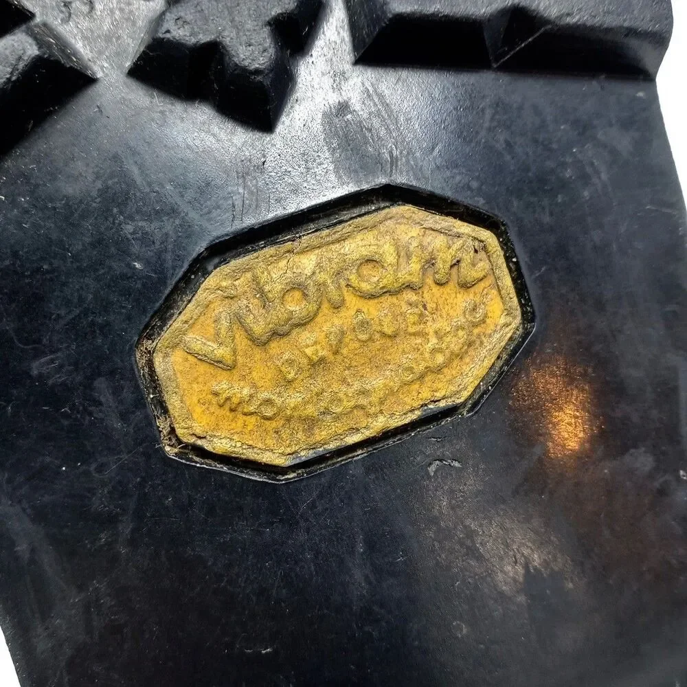 Vintage HERMAN Made in USA Leather Work Boot Size 7.5 VIBRAM Sole